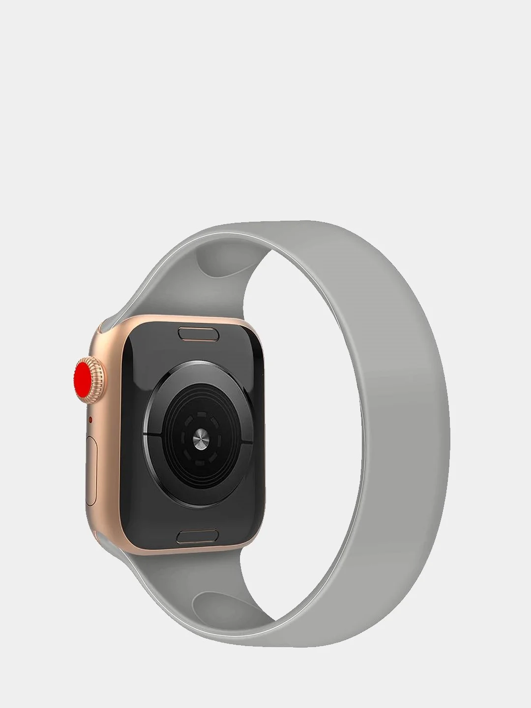 Серый solo Loop силиконовый ремешок Apple Watch 38, 40, 42, 44 mm Series 1, 2, 3, 4, 5, 6, SE