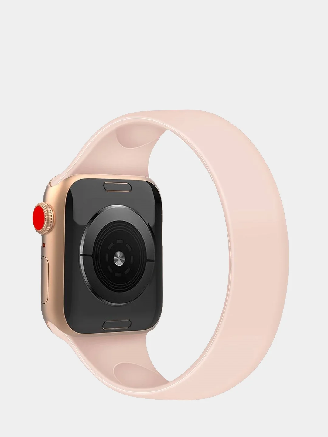 Розовый solo Loop силиконовый ремешок Apple Watch 38, 40, 42, 44 mm Series 1, 2, 3, 4, 5, 6, SE