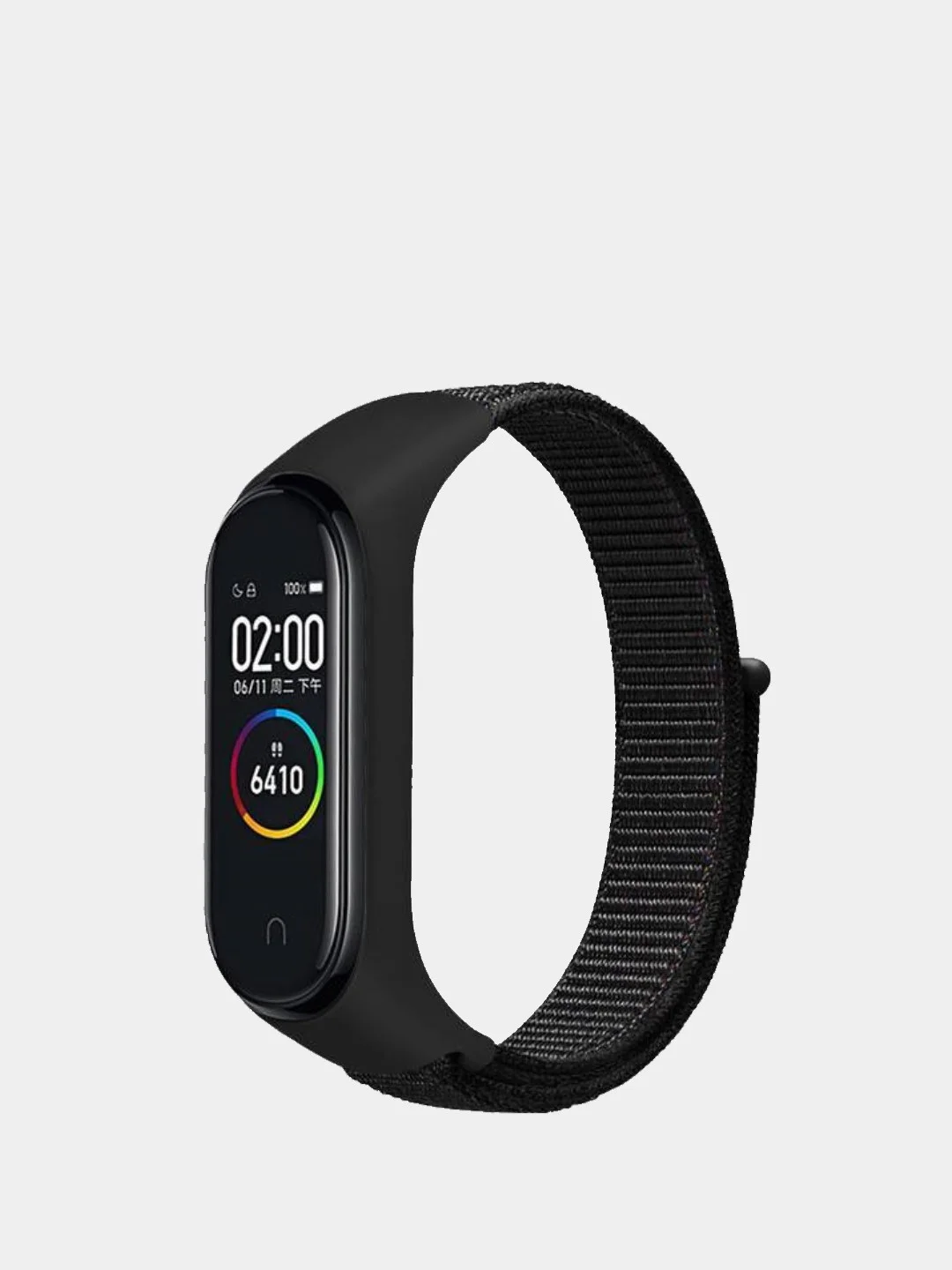 Угольный нейлоновые ремешки для фитнес-браслетов Xiaomi Mi Band 3, Mi Band 4, Mi Band 5