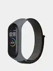 Серый нейлоновые ремешки для фитнес-браслетов Xiaomi Mi Band 3, Mi Band 4, Mi Band 5