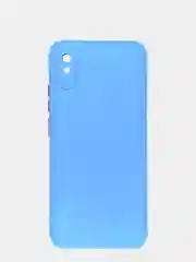 Небесно-голубой чехол Xiaomi Redmi 9A силиконовый противоударный с усиленными углами