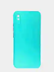 Бирюзовый чехол Xiaomi Redmi 9A силиконовый противоударный с усиленными углами
