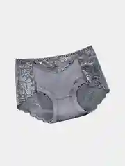 Серый трусы слипы, кружевные
