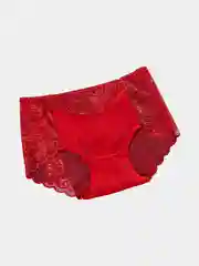 Красный трусы слипы, кружевные