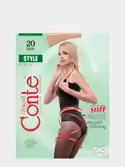 Колготки женские с утяжкой ажурными трусиками LYCRA Conte, Style, 20 den