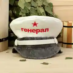 Шапка для бани "Фуражка. Генерал", войлок