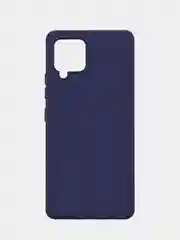 Синий чехол силиконовый матовый для Samsung A42