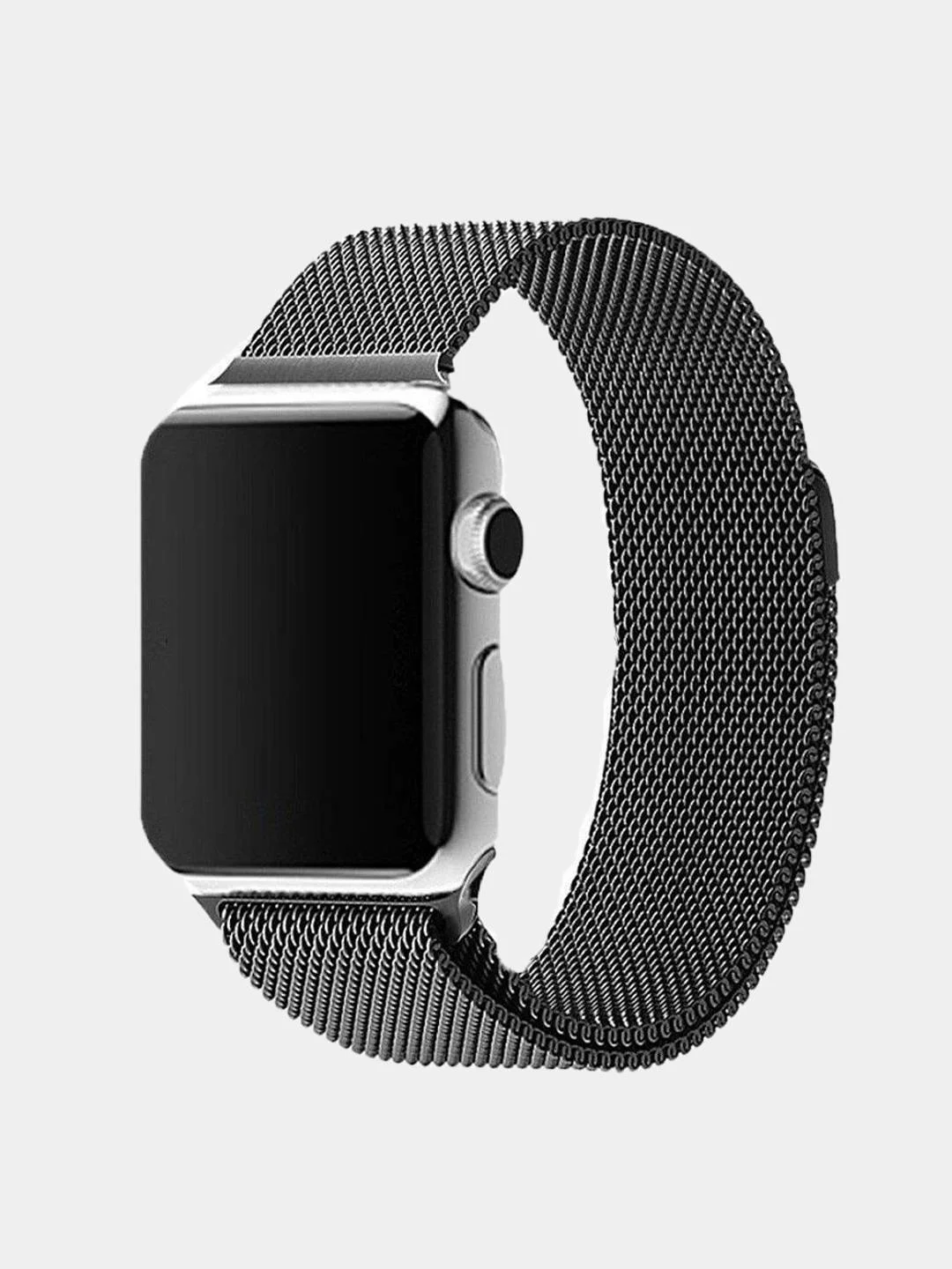 Серый ремешок Миланская петля Apple Watch 1, 2, 3, 4, 5, 6, SE, 7,  38, 40, 41, 42, 44, 45 мм