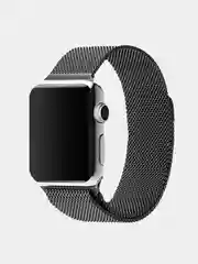 Серый ремешок Миланская петля Apple Watch 1, 2, 3, 4, 5, 6, SE, 7,  38, 40, 41, 42, 44, 45 мм
