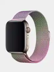 Хаки ремешок Миланская петля Apple Watch 1, 2, 3, 4, 5, 6, SE, 7,  38, 40, 41, 42, 44, 45 мм