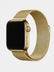 Золотой ремешок Миланская петля Apple Watch 1, 2, 3, 4, 5, 6, SE, 7,  38, 40, 41, 42, 44, 45 мм