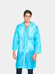 Розовый дождевик с капюшоном