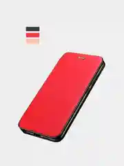Чехол книжка для Honor 30 Pro, черный, красный, золотой