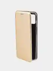 Золотой чехол книжка для Samsung A02S, черный, красный, золотой