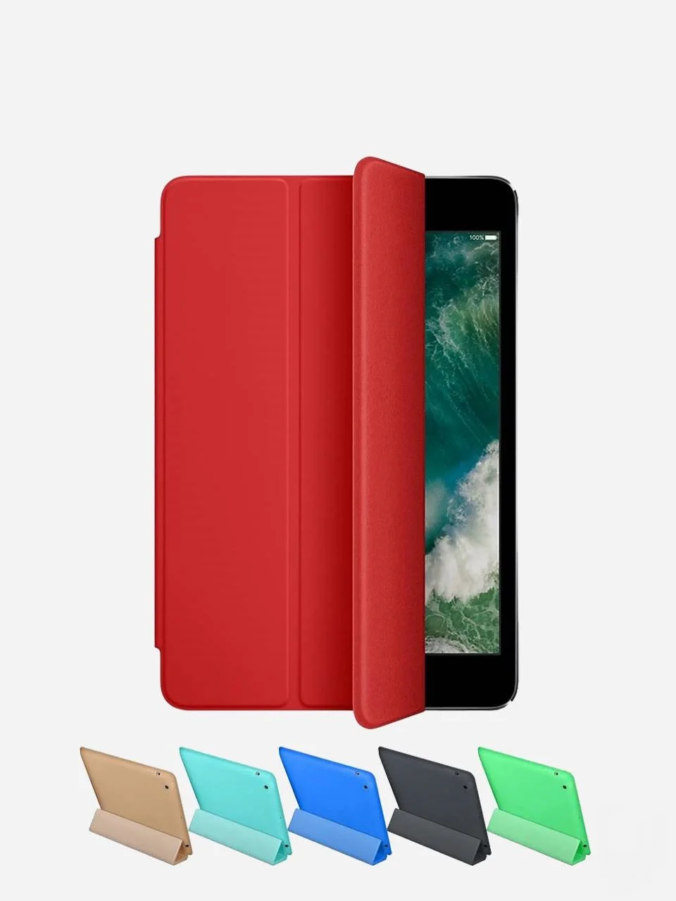 Чехол со шторкой под кожу для iPad Air, Pro 12.9", 11", 10.5, 9.7, Mini 1,2,3,4,5, 9.7"