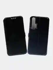 Черный чехол книжка для Honor 20 Pro, черный, красный, золотой