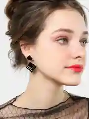 Серьги геометрические