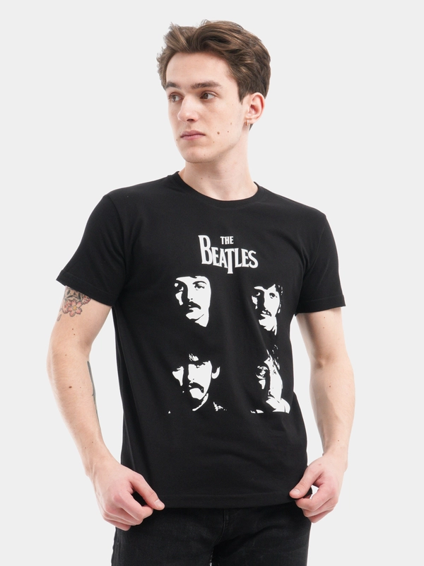 Футболка из хлопка с принтом The Beatles