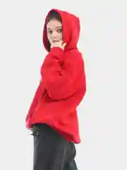 Красный толстовка утепленная /худи / унисекс / 5 цветов / 100% хлопок / женское / мужское