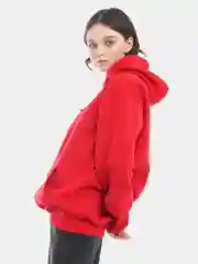 Красный толстовка утепленная /худи / унисекс / 5 цветов / 100% хлопок / женское / мужское