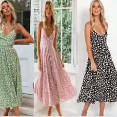 Длинное платье сарафан на бретельках