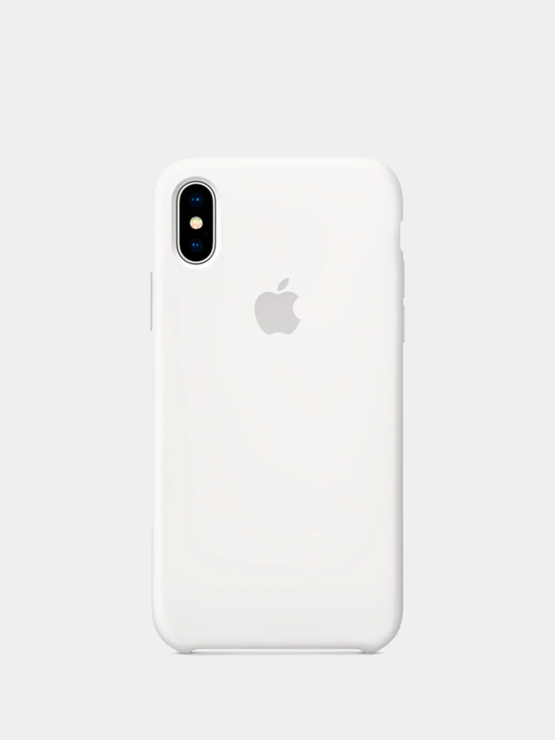 Белый чехол силиконовый для iPhone X / XS / XS Max / XR