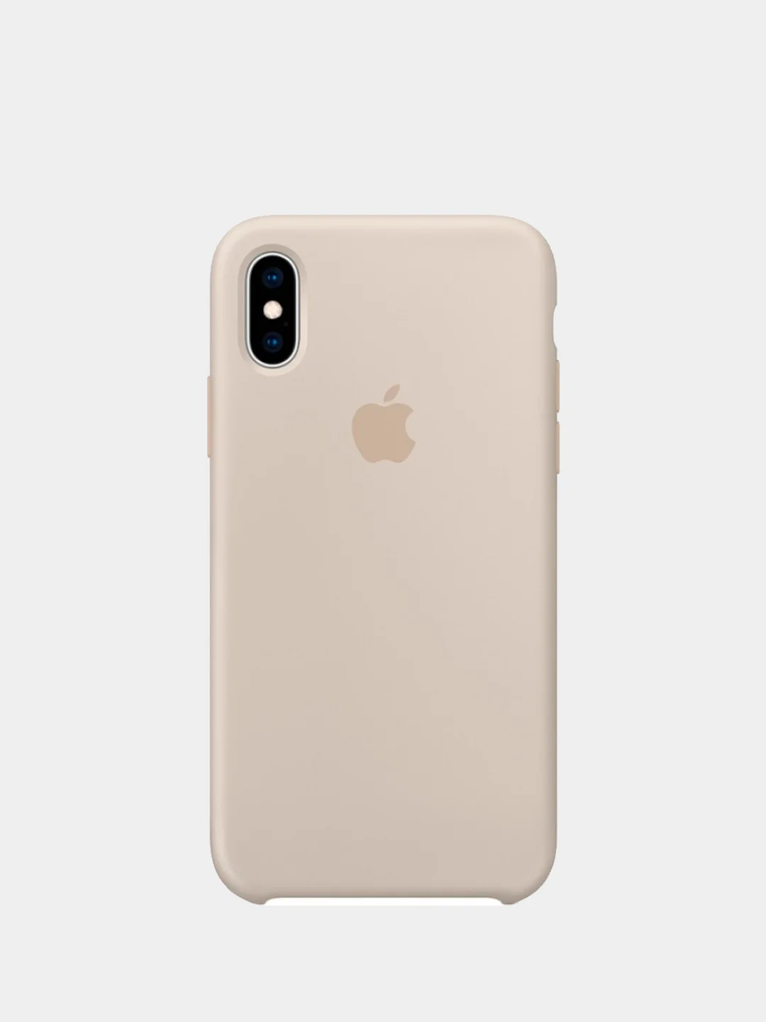Бежевый чехол силиконовый для iPhone X / XS / XS Max / XR