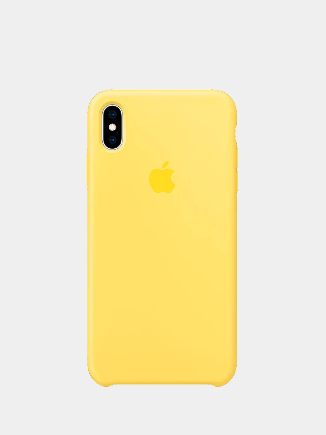Желтый чехол силиконовый для iPhone X / XS / XS Max / XR