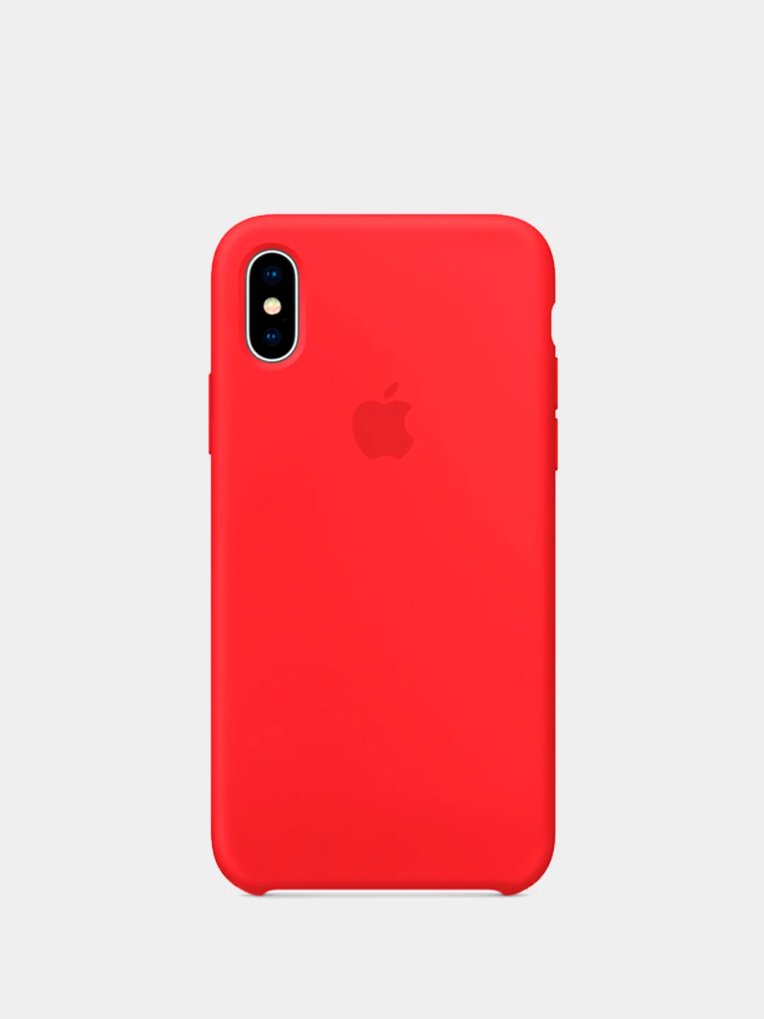 Красный чехол силиконовый для iPhone X / XS / XS Max / XR
