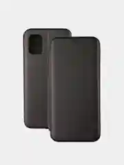 Черный чехол книжка для Samsung M51, черный, красный, золотой