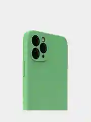 Серый меланж чехол силиконовый с защитой камеры для Apple iPhone 12 Pro Max с бархатной подкладкой