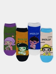 Носки с принтом девочка Molly, укороченная посадка