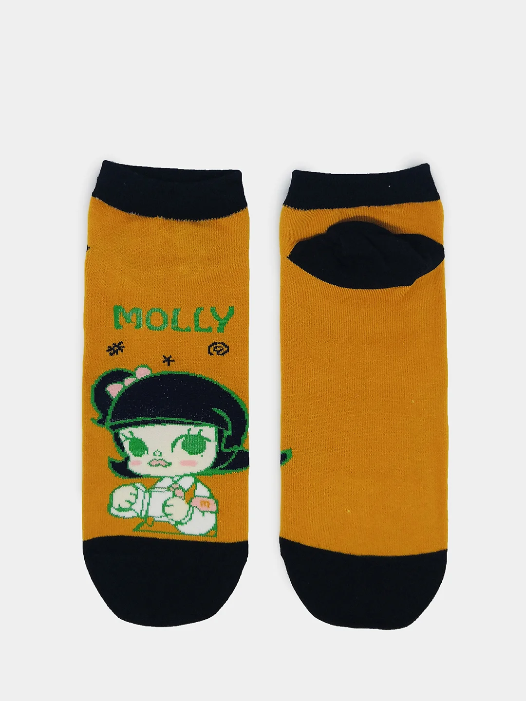 Носки с принтом девочка Molly, укороченная посадка