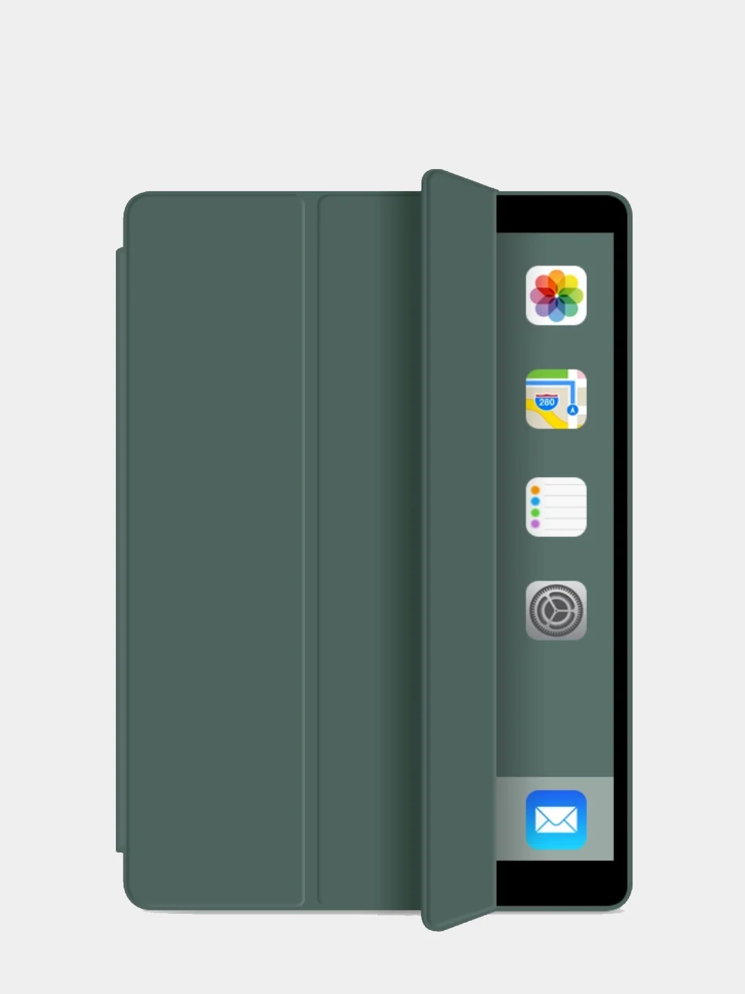 Зеленый чехол Smart Case iPad 10.2 Air 1, 2 Pro 12.9, 2018, 2020, 11 10.5, mini 1, 2, 3, 4, 5, 9,7