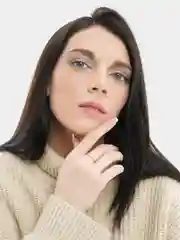 Серебряное кольцо дорожка в подарочной коробке Elena
