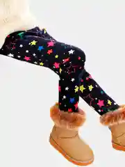 Серебряный детские легинсы для девочек, с начесом