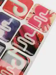 3D наклейки стикеры на телефон "TikTok", блистер 20 и 5 шт