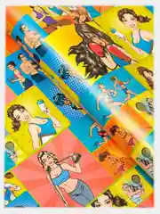 Бумага упаковочная подарочная глянцевая "Pop-art спортивный" 50 х 70 см