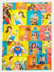 Бумага упаковочная подарочная глянцевая "Pop-art спортивный" 50 х 70 см
