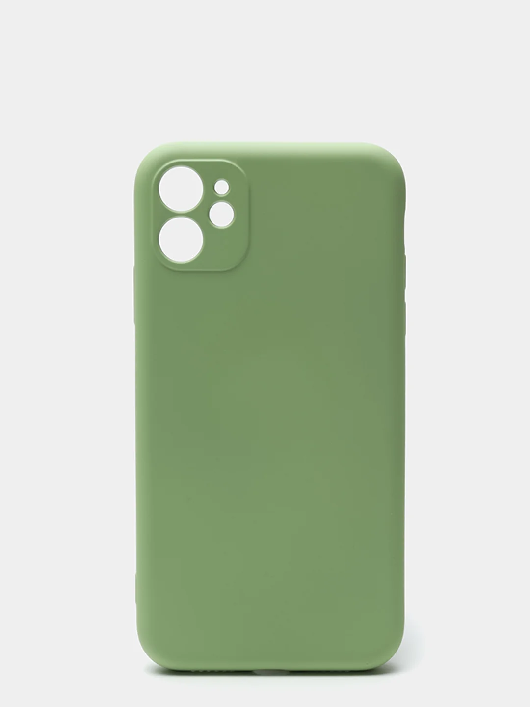 Зеленый чехол для iPhone XR / 12 айфон противоударный, силиконовый