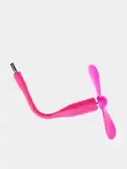 Розовый портативный USB мини-вентилятор на гибкой ножке