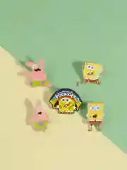Значок-брошь Sponge Bob (Губка Боб), металлический