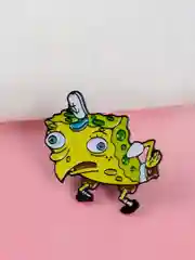 Лайм значок-брошь Sponge Bob (Губка Боб), металлический