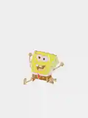 Лимонный значок-брошь Sponge Bob (Губка Боб), металлический