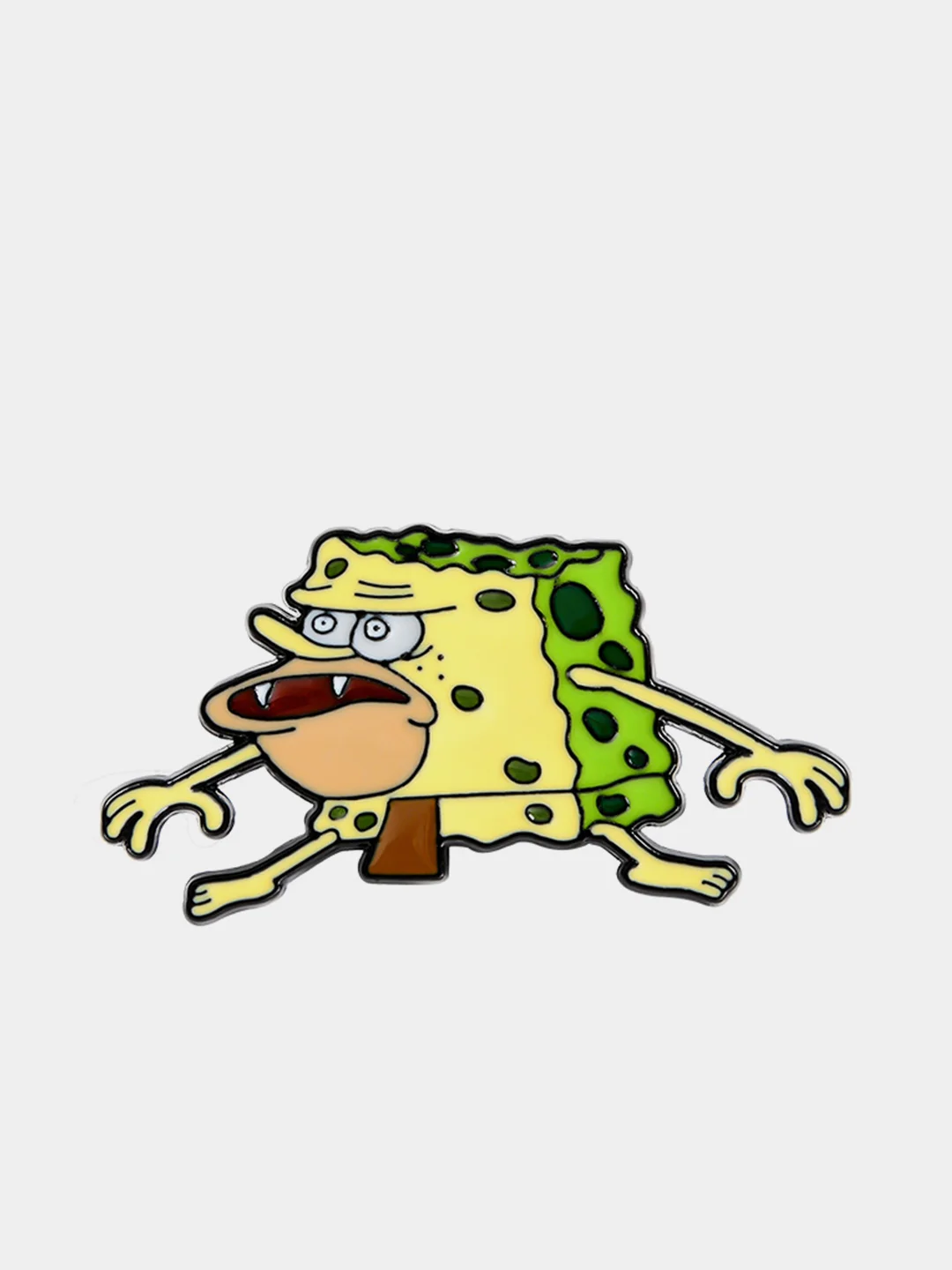 Лесной зеленый значок-брошь Sponge Bob (Губка Боб), металлический