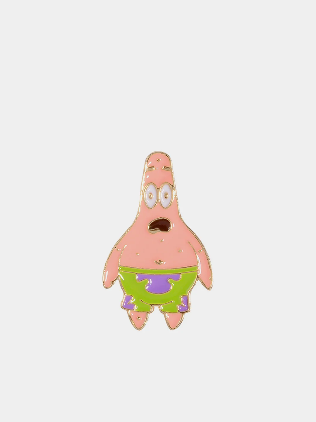 Черный значок-брошь Sponge Bob (Губка Боб), металлический