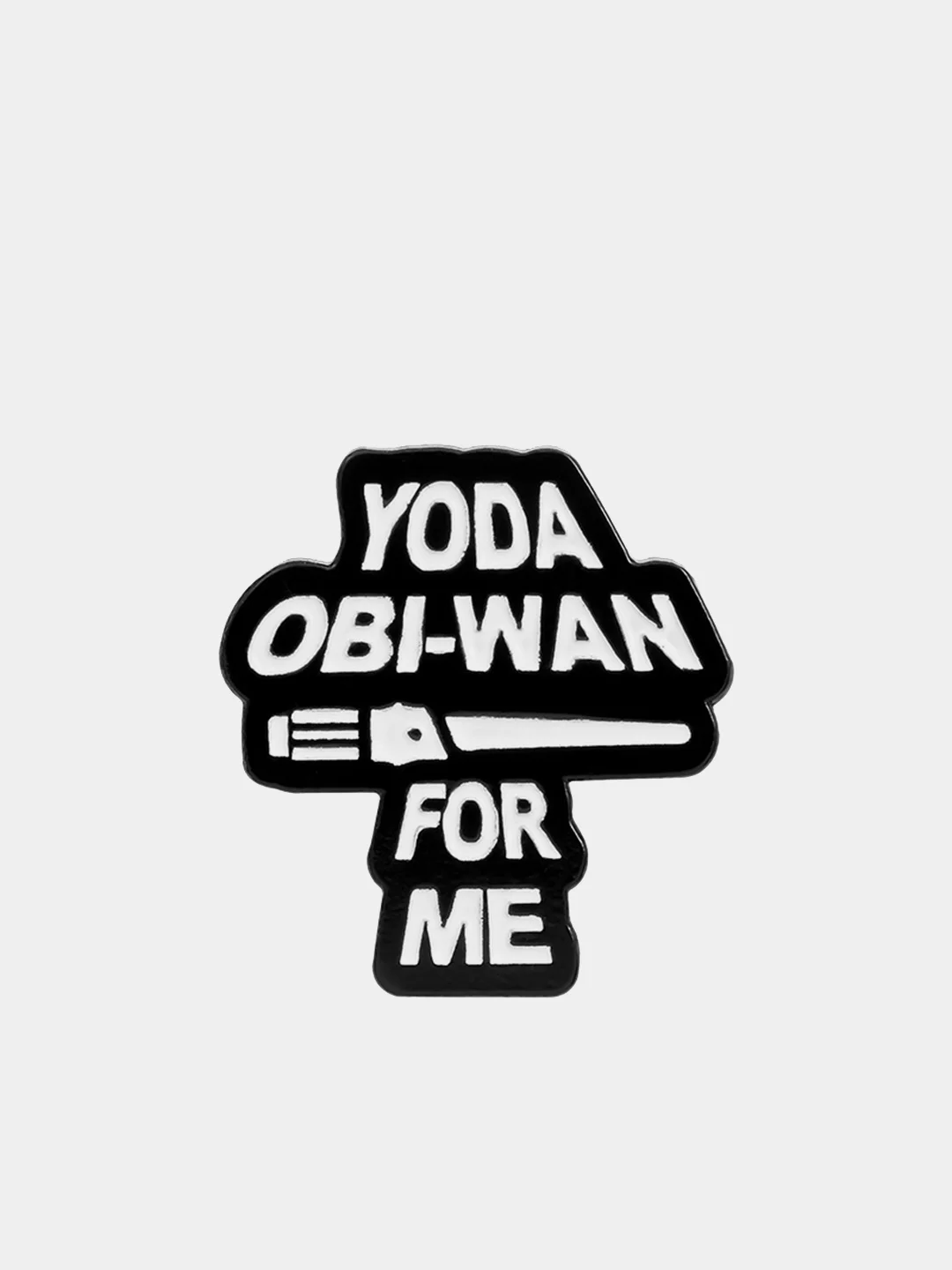 Черный металлический значок - брошь Yoda Star Wars