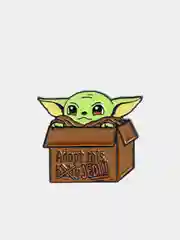 Коричневый металлический значок - брошь Yoda Star Wars