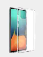 Чехол накладка для Samsung Galaxy A71 прозрачный, силиконовый