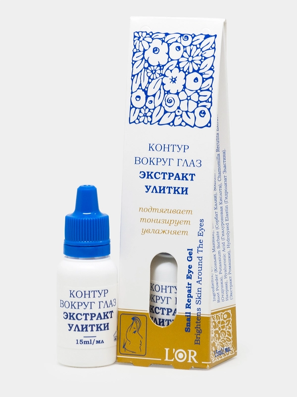 Контур вокруг глаз Экстракт Улитки 15 мл, LOR